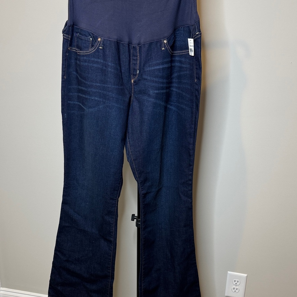 Women's Gap Maternity Dark Blue Jeans Size 18 Long
